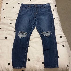 AEO Hi-Rise Distressed Jeggings